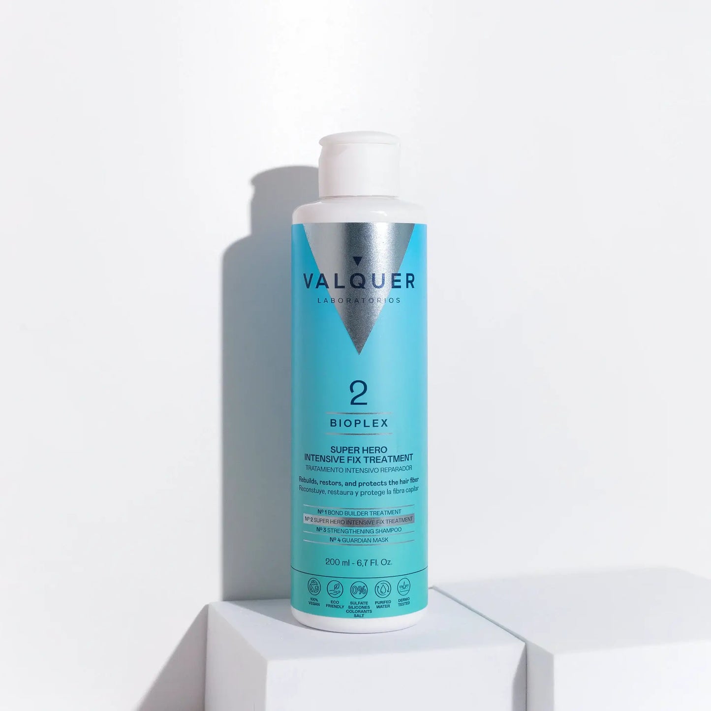 Pack Bioplex Valquer Nº1 y Nº2 - Tratamiento Reconstructor Capilar Profesional 400ml - Repara Cabello Dañado