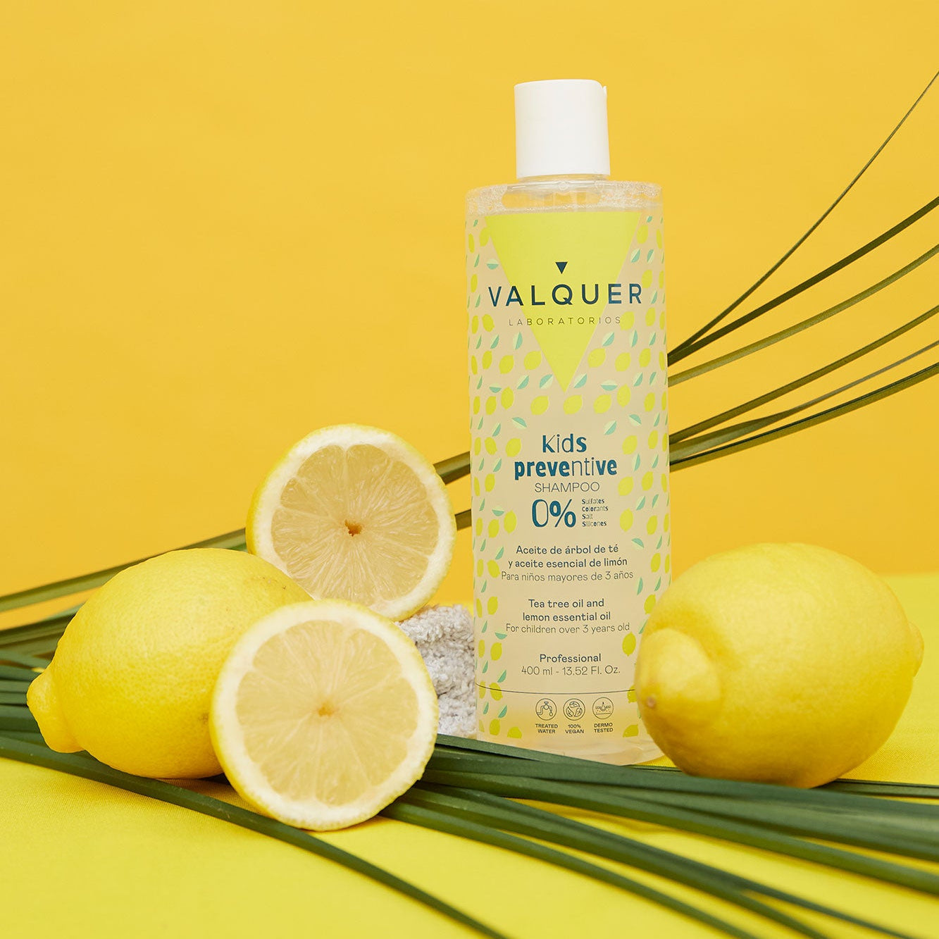 Champú Preventivo Infantil 400ml - Árbol de Té Limón | Valquer® Niños