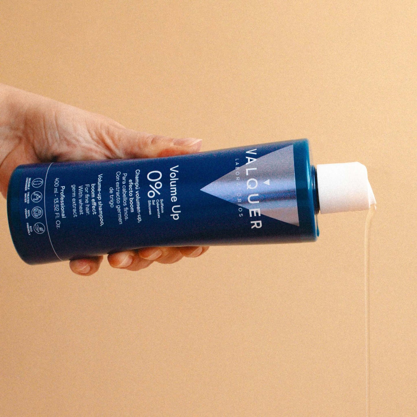 Champú Volumen Cabello Fino 400ml - 0% Sin Sulfatos | Valquer® Densidad