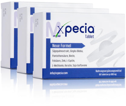 Xpecia Hombre – Complemento alimenticio con vitaminas, minerales y extractos vegetales para el cuidado del cabello