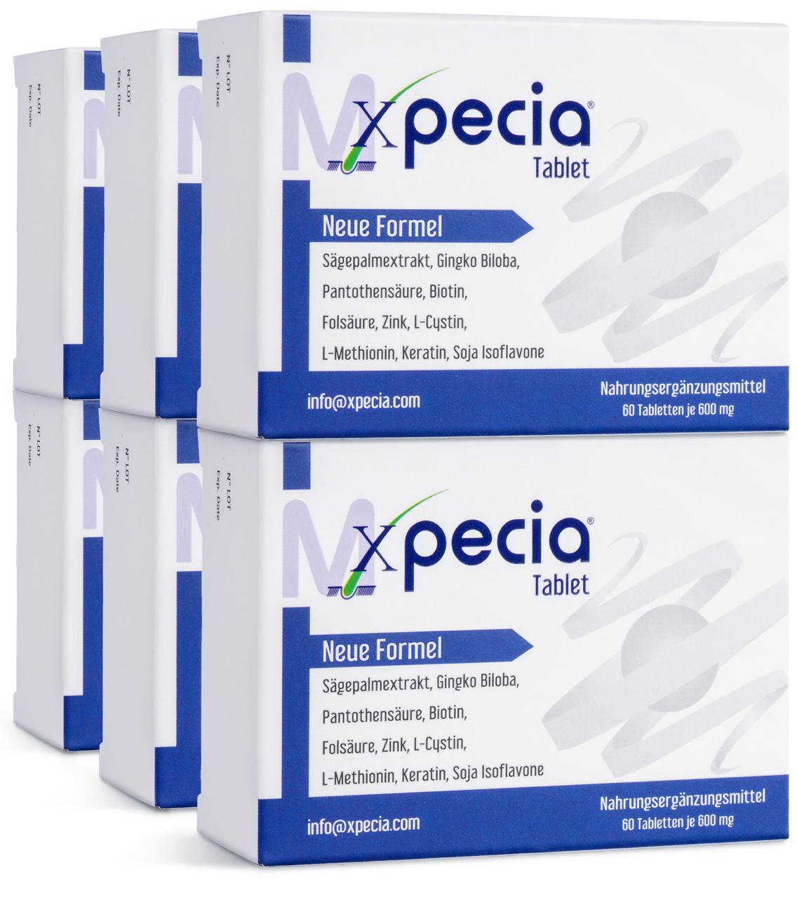 Xpecia Hombre – Complemento alimenticio con vitaminas, minerales y extractos vegetales para el cuidado del cabello