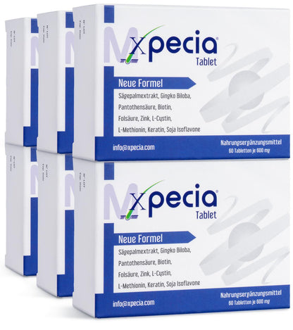 Xpecia Hombre – Complemento alimenticio con vitaminas, minerales y extractos vegetales para el cuidado del cabello